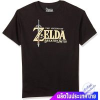 นินเทนโด ตำนานแห่งเซลด้า การ์ตูน เกมส์ญี่ปุ่น Bioworld Legend Of Zelda Breath Of The Wild T-Shirt (Black Size L) te  WPNK