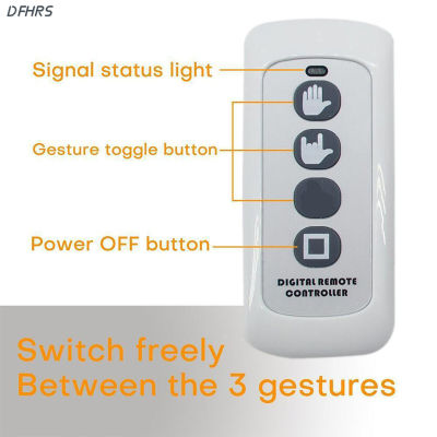 DFHRS สัญลักษณ์แสดงไฟพร้อมรีโมทรถยนต์สำหรับผู้ชายและผู้หญิงอุปกรณ์เสริมรถยนต์ติดหน้าต่างด้านหลังรถแบบท่าทางนิ้วมือตลก