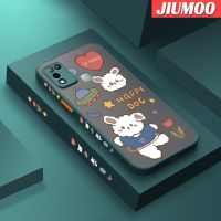 เคส JIUMOO สำหรับ Infinix ขายดี10 Play เคส X688C ลายการ์ตูนแฮปปี้ด็อกบางดีไซน์ใหม่ขอบสี่เหลี่ยมด้านข้างกันกระแทกมีน้ำค้างแข็งโปร่งใสแข็งเคสมือถือปลอกซิลิโคนกล้องคลุมทั้งหมดเคสนิ่มสำหรับปกป้องกล้อง