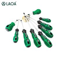 LAOA 6PCS/9PCS Screwdrivers Set Cr- V Screw Driver Slotted and Phillips Screwdrivers Hand Tools Kit Drills  Drivers