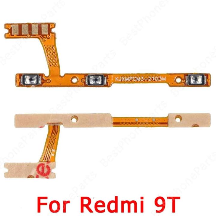สำหรับ Xiaomi R Edmi 9ครั้งใบ้สวิทช์ที่สำคัญเปิดปิดปริมาณปุ่มด้านข้างซ่อมเปลี่ยน F LEX เคเบิ้ลอะไหล่