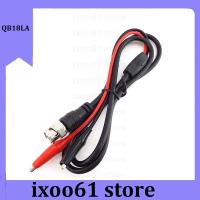 ixoo61 store 1M BNC Male Plug Connector Cable to Dual Alligator Clip DIY Test Probe Leads Wires Crocodile Clips Roach