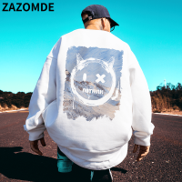 ZAZOMDE Spring Sweatshirts Male Hip Hop Lightweight Sweatshirts Men Print Pullovers Harajuku Long Sleeve Streetwear Casual Tops