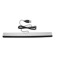 For Wii Plastic Sensor Bar Wired Receivers IR Signal Ray USB Plug Replacement for Nitendo Remote