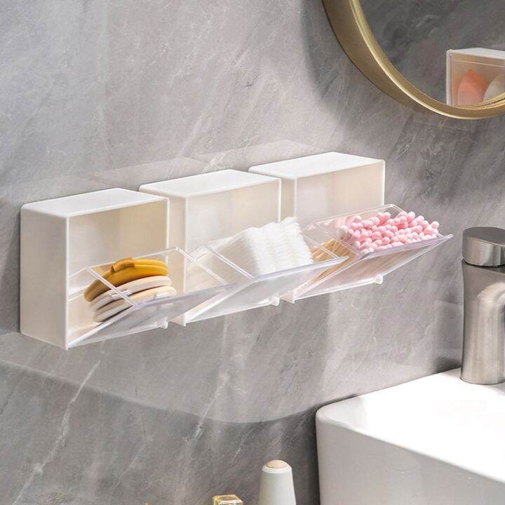 plastic-wall-mounted-storage-boxes-dustproof-bathroom-organizer-for-cotton-swabs-makeup-adhesive-small-jewelry-holder-box