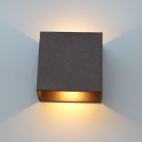 6w Matte Coffee LED COB Wall Lamp Up AND Down Wall Lights Aside Corridor Living Room Bedside Wall Lighting Light Fixture