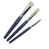 3pcs/Set High Quality Pebeo Bristle Brush Fabric/Decorative Paint Stencil Brush Handmade DIY Pen Stamp Pen Textile Paint Tool