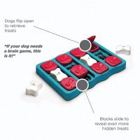 Dog Puzzle Game Toy Dog Smart Treat Toy Feeding Food Dispenser Pet Interactive Toy Educational IQ Training Dog Bowl