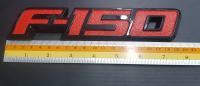 Logo F 150 มีพร้อมกาวติด ขนาดประมาณ 19.5 cm ของรถ Ford แดง