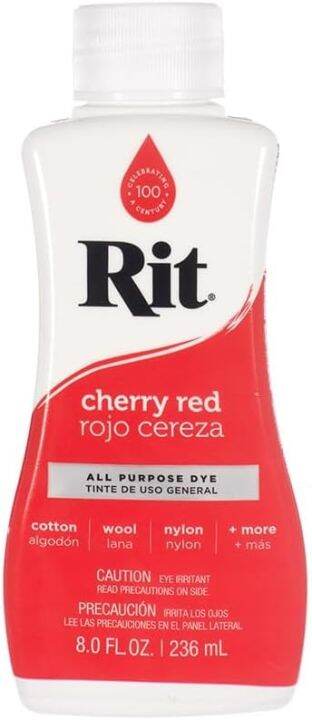Rit Dye Liquid – Wide Selection of Colors – 8 Oz. (Cherry Red) | Lazada PH