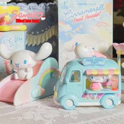 Sanrio โมเดลการ์ตูน Cinnamoroll ชุดรูปสวรรค์ขนาดเล็กน่ารักอะนิเมะพีวีซีรูปปั้นตุ๊กตาตกแต่งของขวัญวันเกิดเด็กผู้หญิง