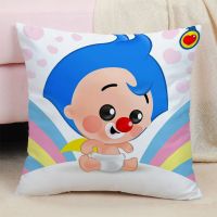 Ultra thin pillowcase for bed pillows, double-sided printed pillowcase, 40 * 40 sofa pillowcase, home decoration