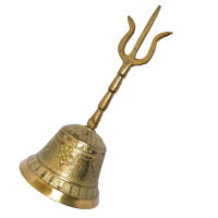 School Practical Craft Musical Instrument Home Decor Solid Brass Tools Durable Portable Taoism Supplies Hand Bell For Adults