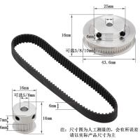 #2GT ชุดล้อซิงโครนัส 3:1 สายพานรวมอัตราทดเกียร์ 3D อุปกรณ์เสริมเครื่องพิมพ์ที่มีความแม่นยำสูงคุณภาพฟันหลายสเปค