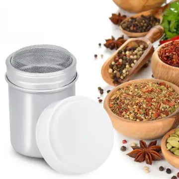 Stainless Steel Powder Dispenser Icing Sugar Cocoa Coffee