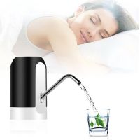 Portable Auto Pressure Pump Wireless Electric Water Drinking Bottle Dispenser USB Rechargeable No Hub Safe Dormitory Accessory