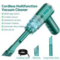 29000PA 120W Cordless Mini Car Vacuum Cleaner USB Rechargable Portable Household Dual-Use Rechargeable Wet Dry Vacuums Cleaner