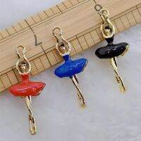 【YF】┇ஐﺴ  10PCS/17x41mm Fashion Jewelry Enamel Pendant Dancing Suitable for Necklace