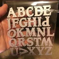 New Cutting Dies A-Z Uppercase Alphabet Scrapbook Metal Die Lowercase Letter Scrapbooking Cut Dies Decor Stencil Craft Card 2021