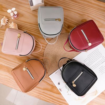 2021 Summer New Women  39;s Backpack Mini Small Solid Zipper Sweet Casual Fashion Backpack School Bag 【MAY】