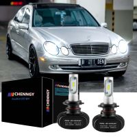 สำหรับ Mercedes Benz W211 W210 W124 W212 W204 W203 W205 W220 W221-หลอดไฟคู่ H7 Combo LED ไฟหน้าลำแสงต่ำ Bright 6000K สีขาว