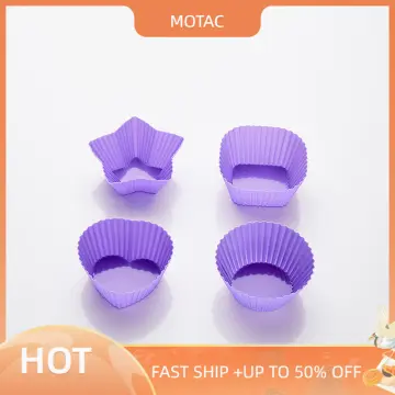 Silicone Molds [Half Sphere, 6 Cup] Cupcake Baking Pan - Free Paper Muffin  Cups - Non Stick, BPA Free, 100% Silicon & Dishwasher Safe Silicon Bakeware