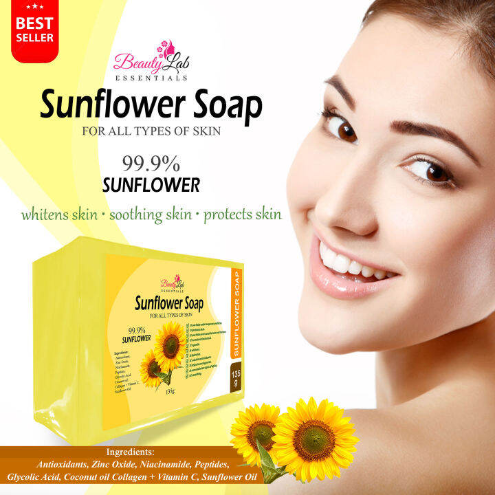 Beauty Lab Essentials Sunflower Soap anti aging whitening smooth skin