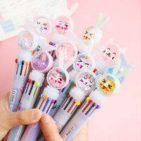 20PcsLot Cute Sequin Easter Bunny 10 Colors Ballpoint Pen Kawaii Retractable Rollerball Pen Gift School Office Stationery