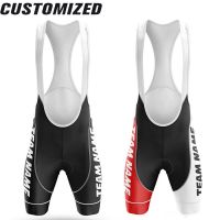 Custom Team Name Cycling Bib Shorts Summer Breathable Mountain Bike 19D Gel Pad Bike Bib Shorts Free Design Bicycle Pants Men