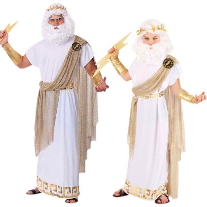 Halloween Cosplay Ancient Greek Gods Zeus Costumes King Of Rome Carnival Stage Show Role Play