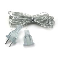 【YF】 3M 5M 110V 220V EU US Plug Power Extension Cord Transparent For Garland LED Fairy Lights Holiday String