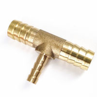 4 6 8 10 12 14 16 19mm ท่อ Barb OD ทองเหลืองลดท่อ Tee 3 Way Splitter Connector-Shief