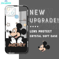 ZeroQiQi เคสโทรศัพท์สำหรับ Realme C20,C20A C2เคสโทรศัพท์ C21 C21Y C25 C25Y C25S ต้นฉบับมิกกี้เมาส์เดซี่มินี่กันกระแทกปลอกอ่อนกล้องคลุมทั้งหมดเคสมือถือโปร่งใส