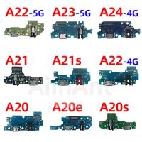 แท่นด้านล่างเดิม USB Date Quick Charger Board สายชาร์จ Flex สําหรับ Samsung Galaxy A20 A20e A20s A21 A21s A22 A23 A24 5G