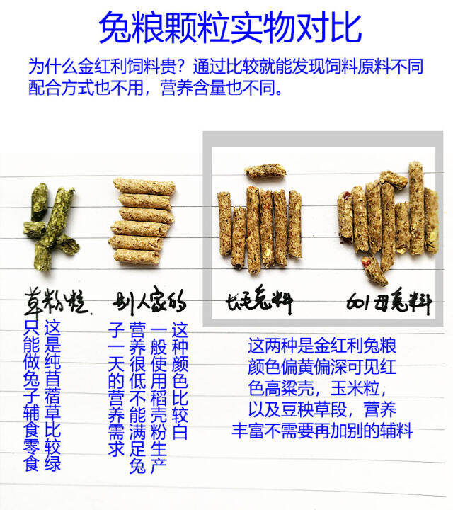 Belgian nutritious rabbit food 10 kg bulk pregnant female rabbit