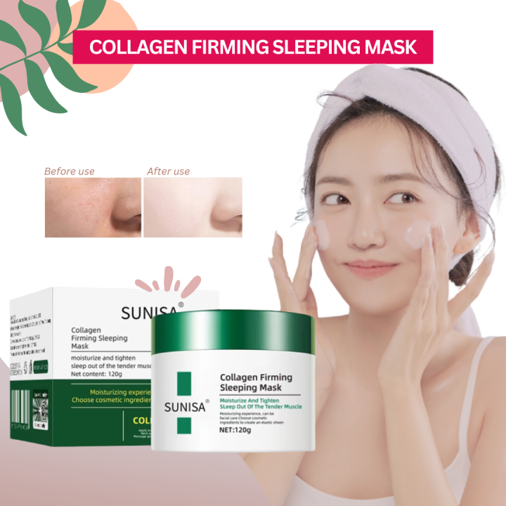 SUNISA Collagen Firming Sleeping Mask Moisturizer and Tighten Sleep
