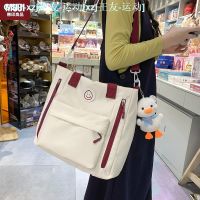 MUJI Muji Female Canvas Bag Worn Across Large Capacity Carrying A Book Bag Bag Bag With Single Shoulder Bag Students Class