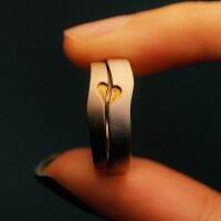 [COD] Jin Mengyuans new heart-to-heart rings long-distance love couples ins style open ring