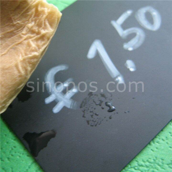 mini-black-board-erasable-blank-pvc-chalk-card-bakery-cafe-chalkboard-price-tag-sign-heavy-plastic-panels-label-ticket-reusable