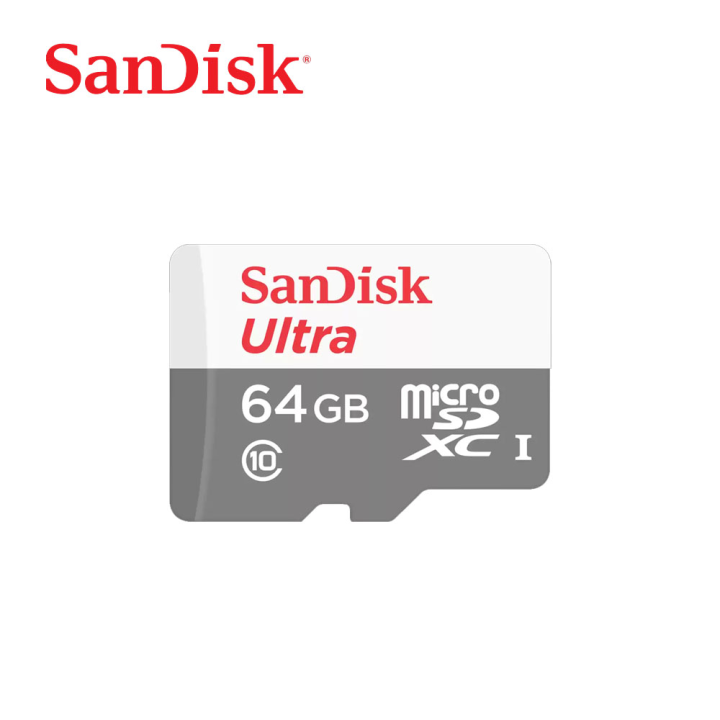 SanDisk Ultra Class 10 SDHC/SDXC UHSI MicroSD Card (80MB/s 100MB/s