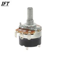 2pcs WH138-1 potentiometer with switch dimmer switch adjustable resistance B500K B10K B5K B20K B100K B250K B50K resistance