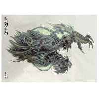 hedeguoji?Temporary Tattoo Large 3D Dragon Head Waterproof Removable Arm Leg Body Sticker