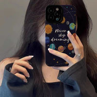 เคสโทรศัพท์ลาย Space Planet,สำหรับ iPhone 14/13/12/11 Pro Max 12 13 Mini 6 6S 7 8 Plus X XR XS Max เคสด้านหลังแฟชั่นที่สร้างสรรค์เคสโทรศัพท์กันกระแทกฝาครอบป้องกันกล้องเลนส์คลุมทั้งหมด