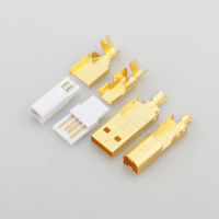 Hi-End Gold Plated USB Connector USB A USB B Type A-B Plug สำหรับ DIY สาย USB ไต้หวัน Made