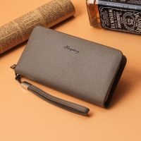 「Layor wallet」กระเป๋าสตางค์ผู้ชายแบบยาว39; S,กระเป๋าหนังแบบรูดกันขโมยจุได้มากอเนกประสงค์กระเป๋าสตางค์หนัง PU ขนาดใหญ่