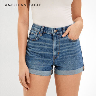 American Eagle Stretch Denim Mom Shorts กางเกง ยีนส์ ผู้หญิง ขาสั้น ทรงมัม (NWSS 033-6967-471)