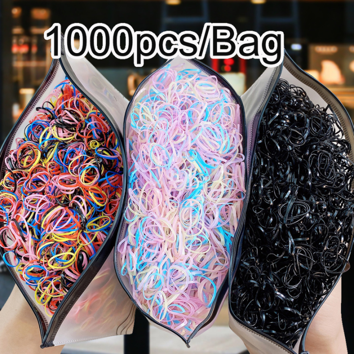 1000pcspack-girls-colorful-small-disposable-rubber-bands-gum-for-tail-holder-elastic-hair-bands-fashion-hair-accessories