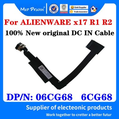 brand new New Original 06CG68 6CG68 GDS70 DC301017C00 For Dell ALIENWARE x17 R1 R2 Laptop DC IN Cable DC-IN Line Power Input Jack With
