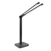 LED Double Head Desk Lamp,Double Swing-Arm Table Lamps, Piano Lamp,Adjustable Brightness Color Temperature for Home