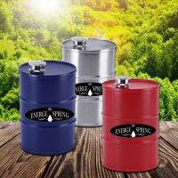 ENERGE SPRING 304 Stainless Steel Flagon Portable Oil Drum Shape Hip Flask 24oz Small Wine Jug Creative Wine Pot Gifts For Men